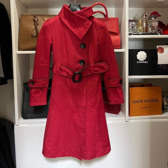 Luxury Soia&Kyo Trench Coat with Large Buttons - Picture 2 of 8